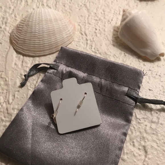 NWT Dainty Silver Sand Dollar Sterling Silver Earrings - Picture 4 of 4
